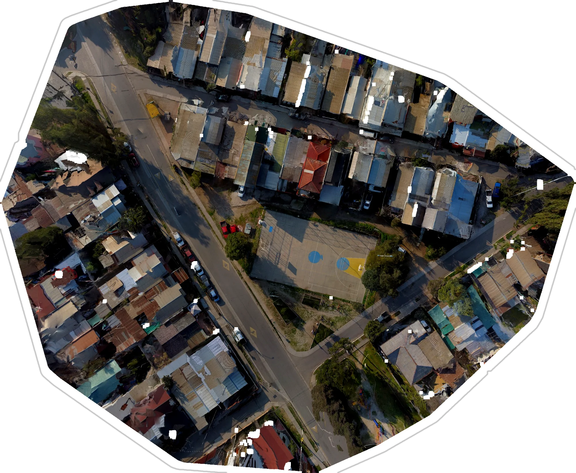 Ortofoto de zona urbana
